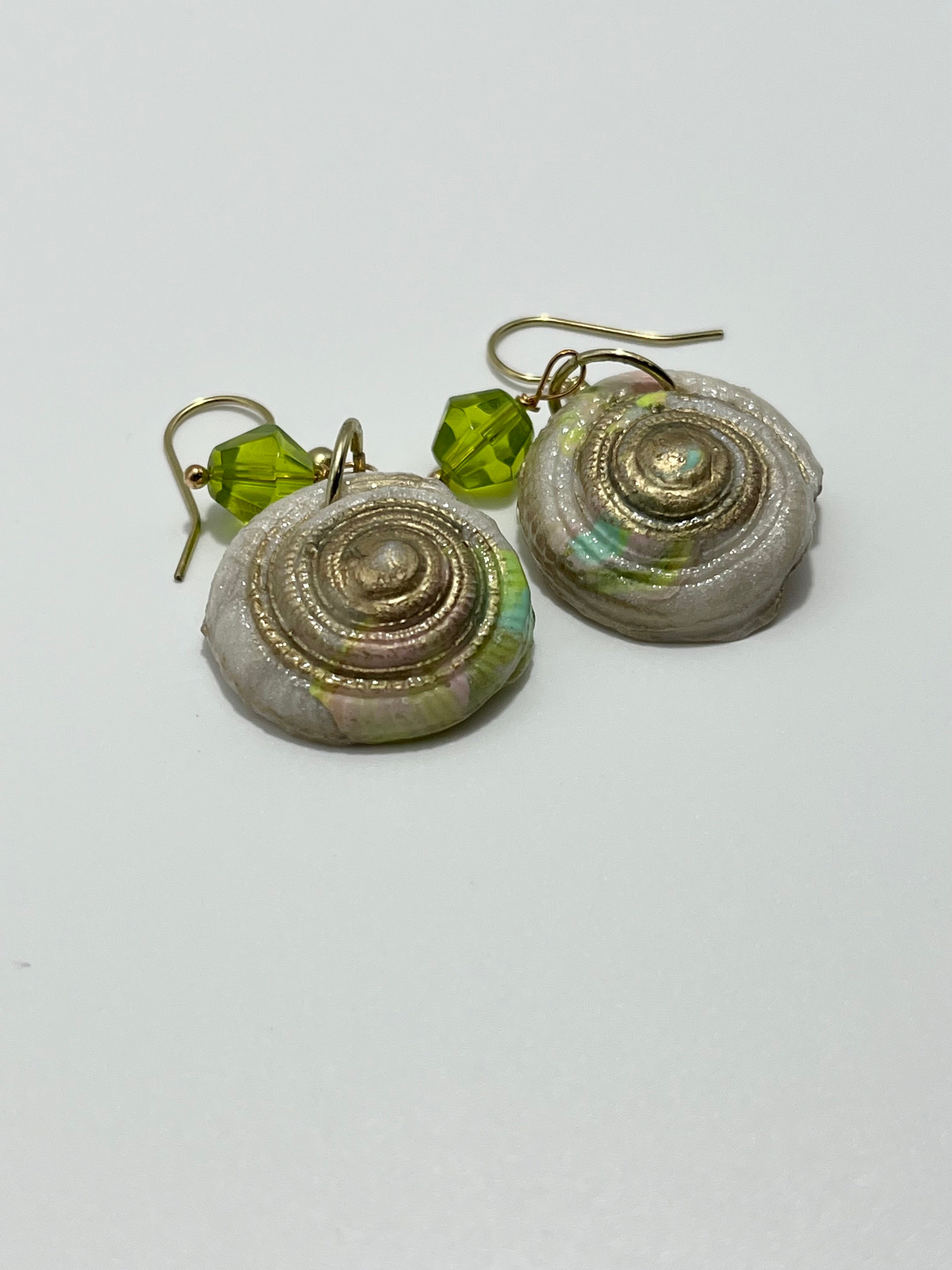 Circular Shell Earrings