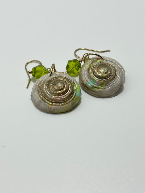 Circular Shell Earrings