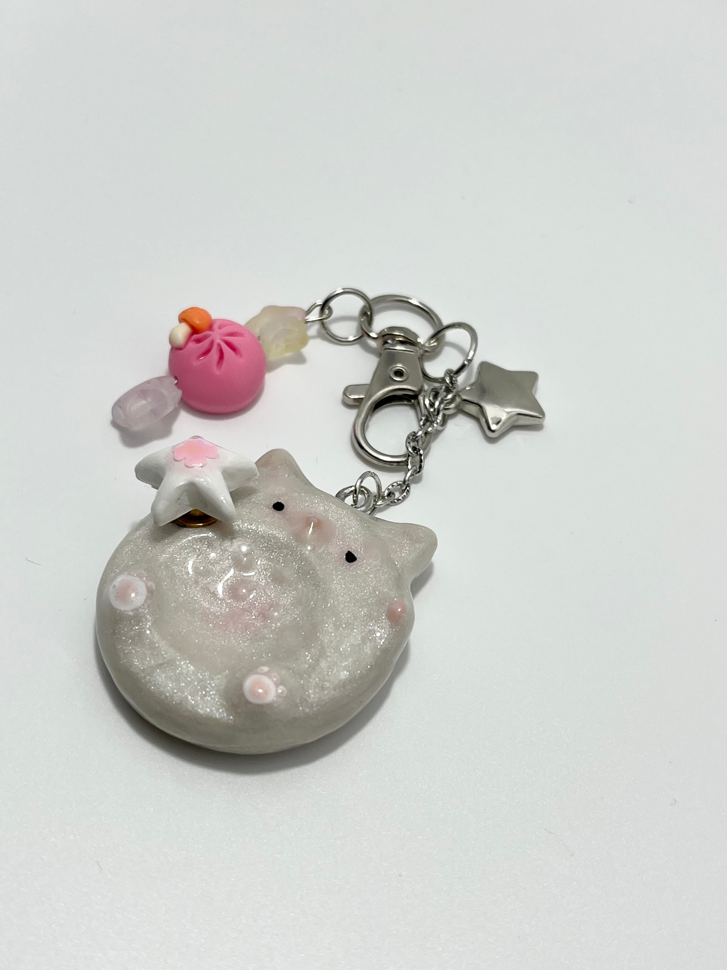Cat Worry Stone (Fidget/Charm/Keychain)