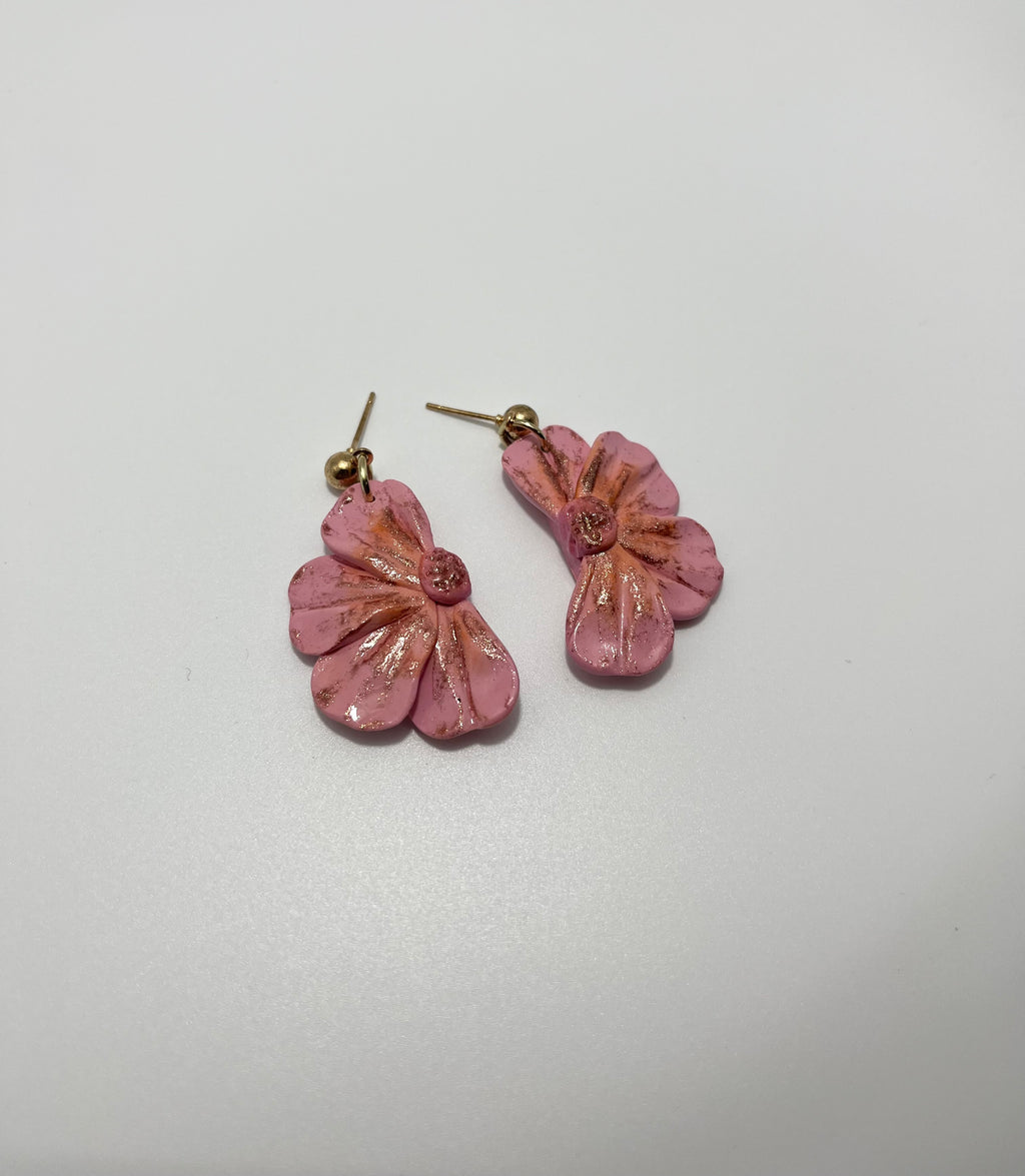 Flower Earrings (Pink)