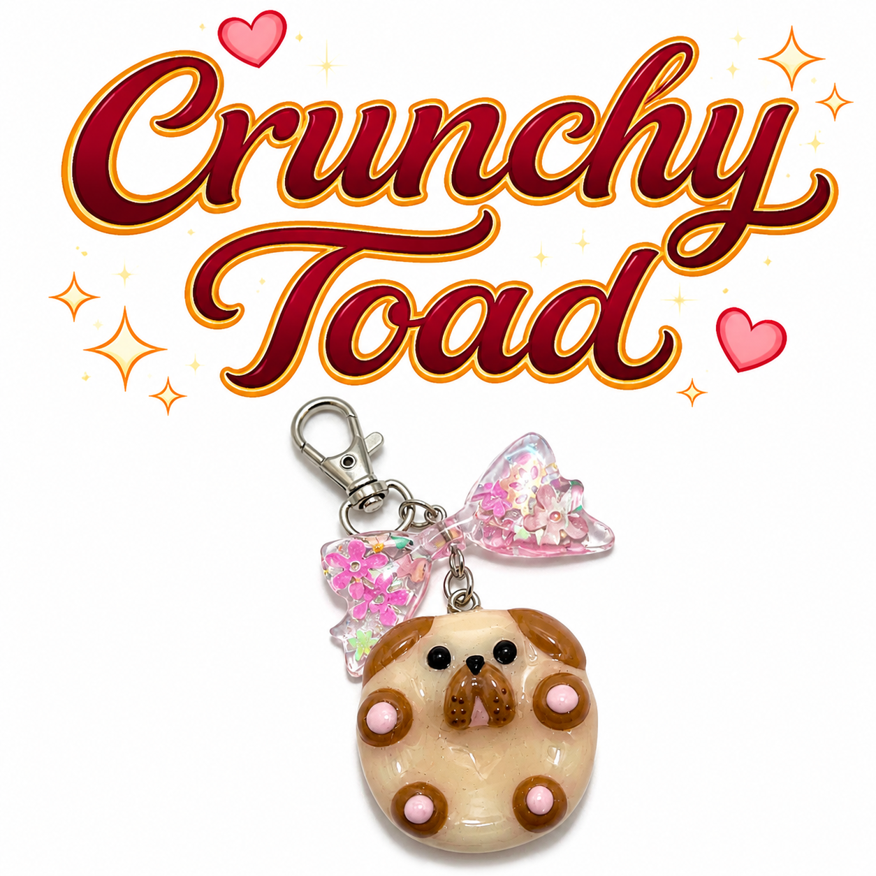 Worry Stone - Brown Dog (Keychain With Charm)