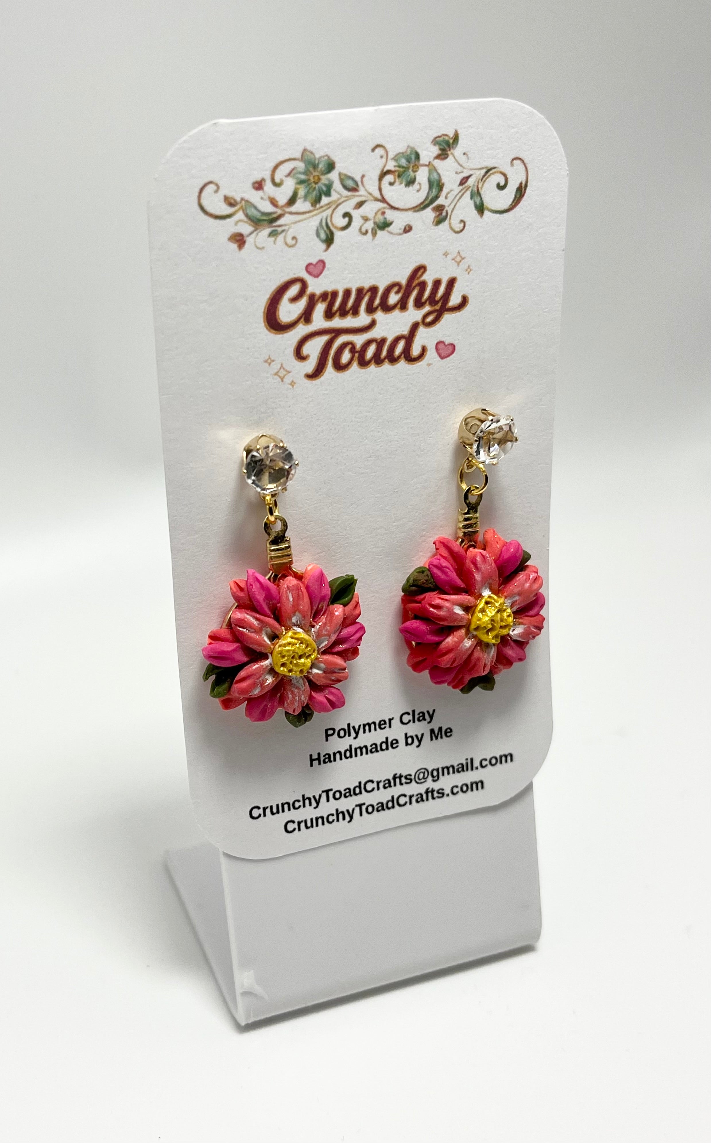 Multi Colored Flower Earrings