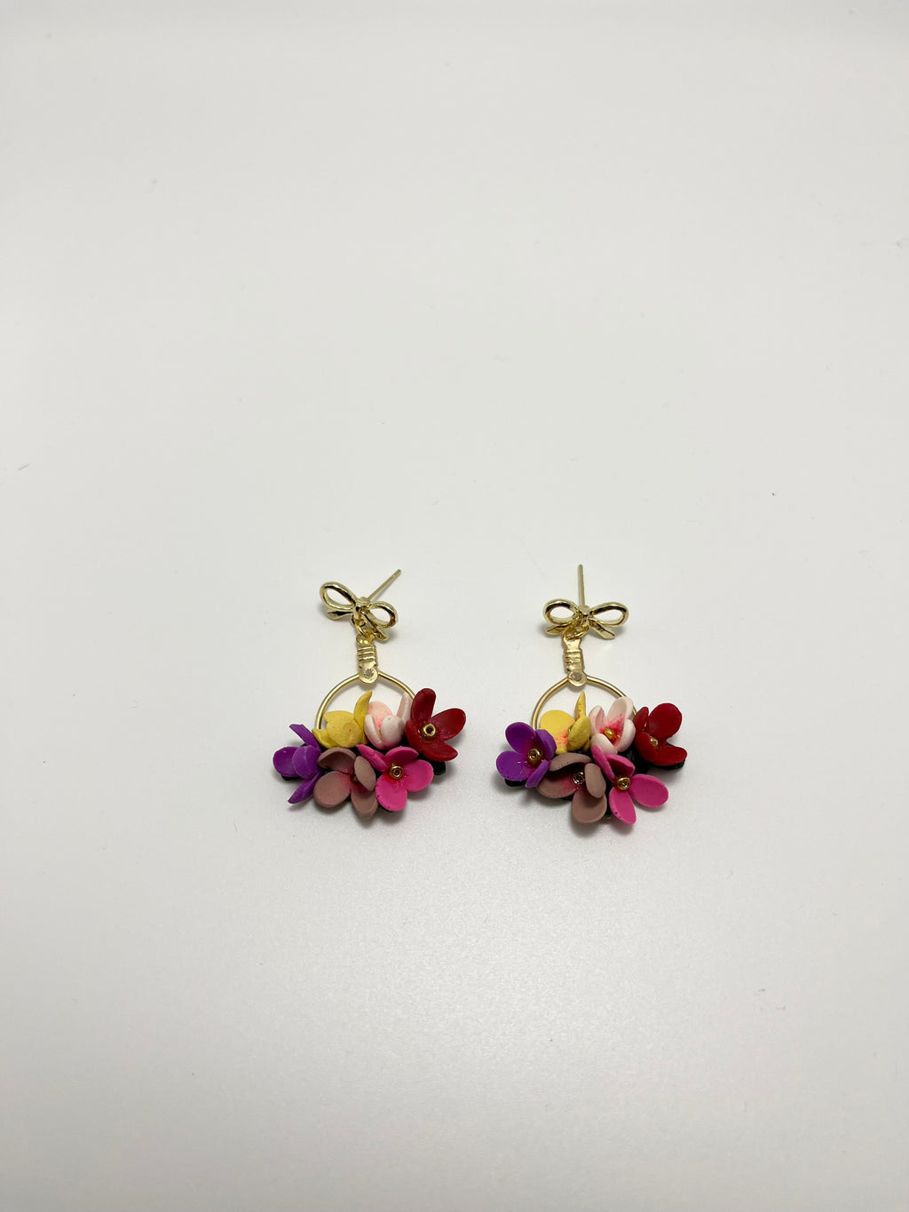 Multi Colored Flower Earrings