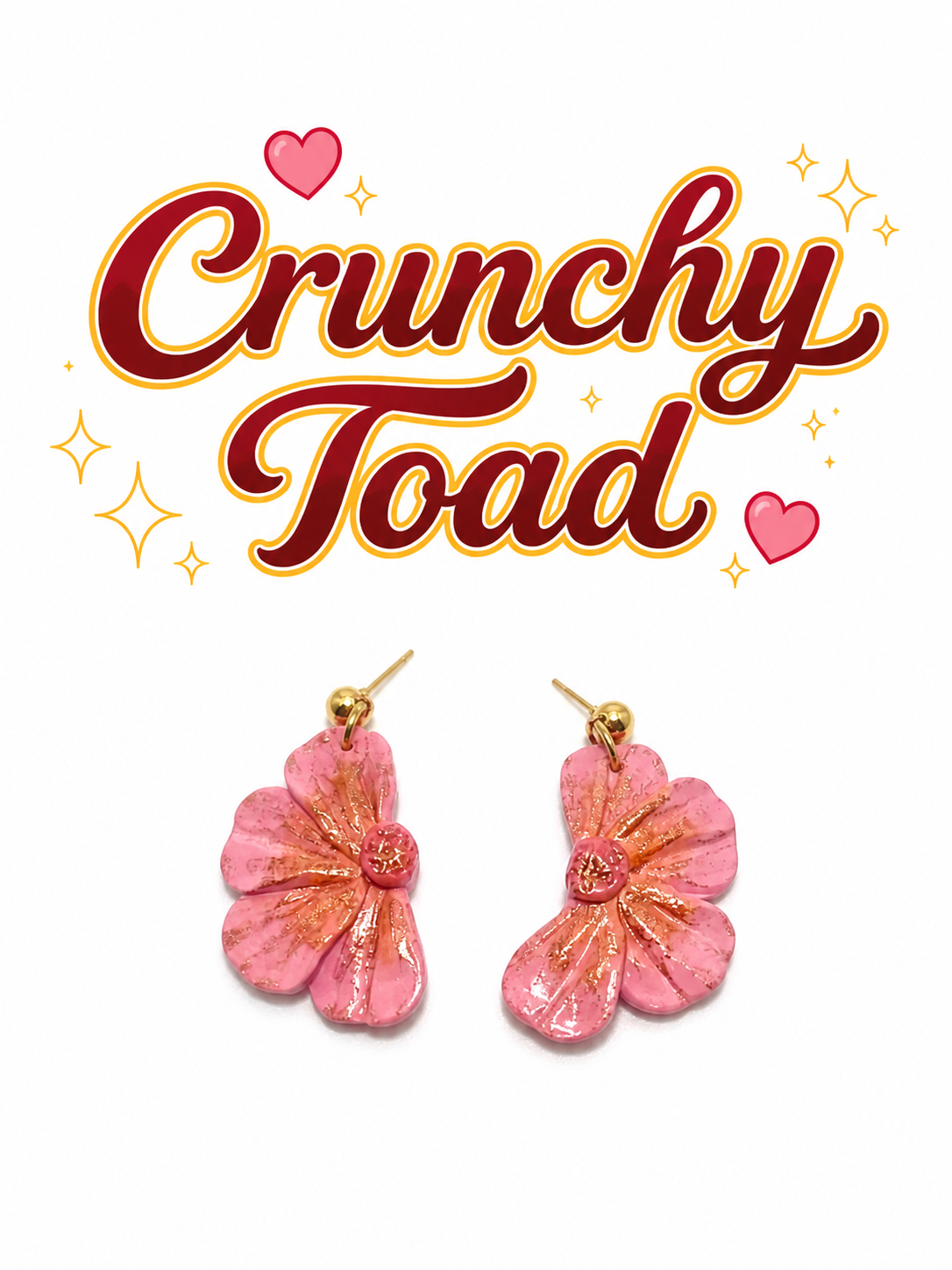 Flower Earrings (Pink)