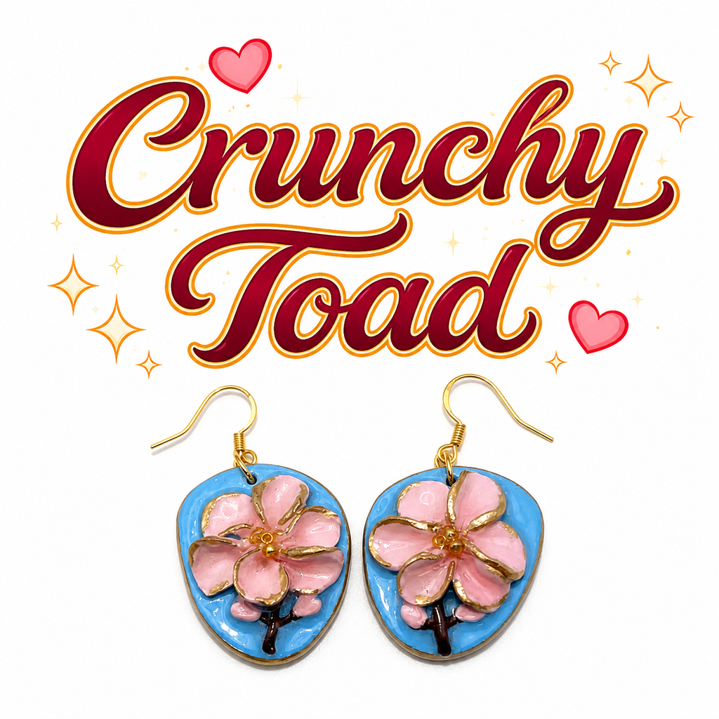 Blue Flower Earrings
