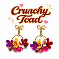 Multi Colored Flower Earrings