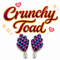Checkered Earrings (Pink/Blue/Black)