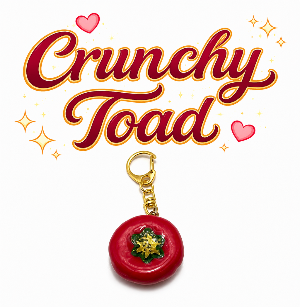 Worry Stone - Tomato (With Keychain)