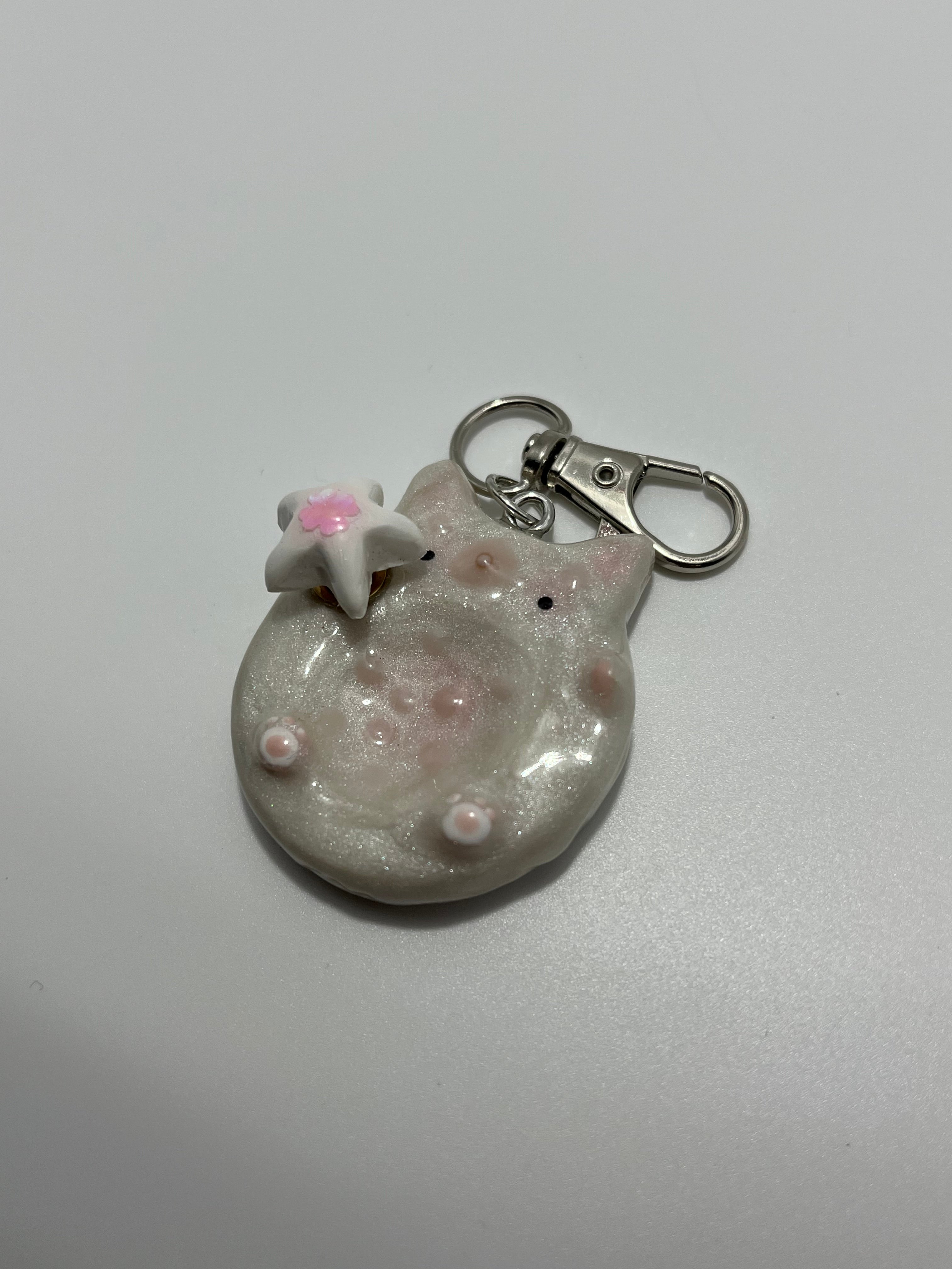 Cat Worry Stone (Fidget/Keychain)