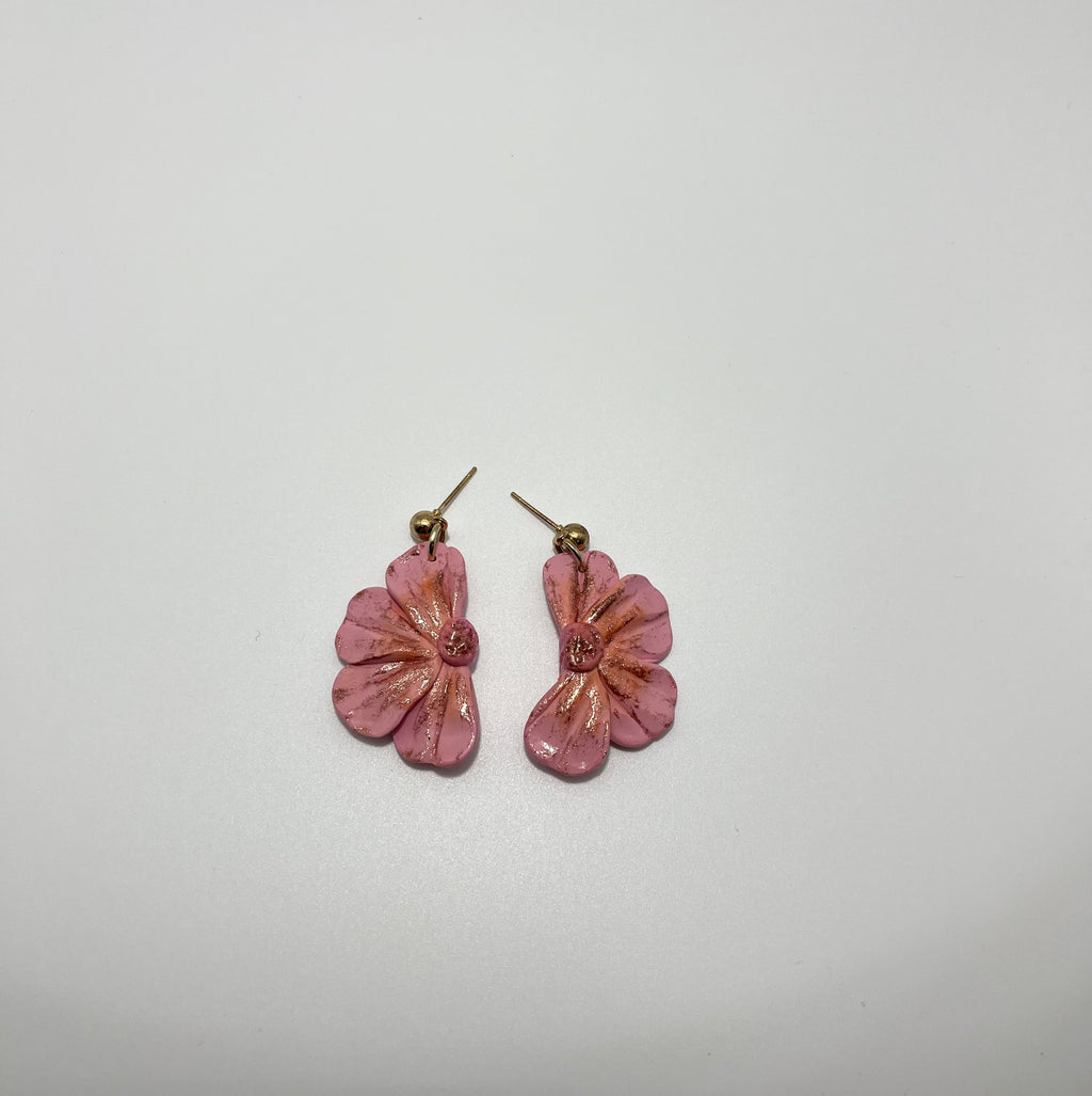 Flower Earrings (Pink)