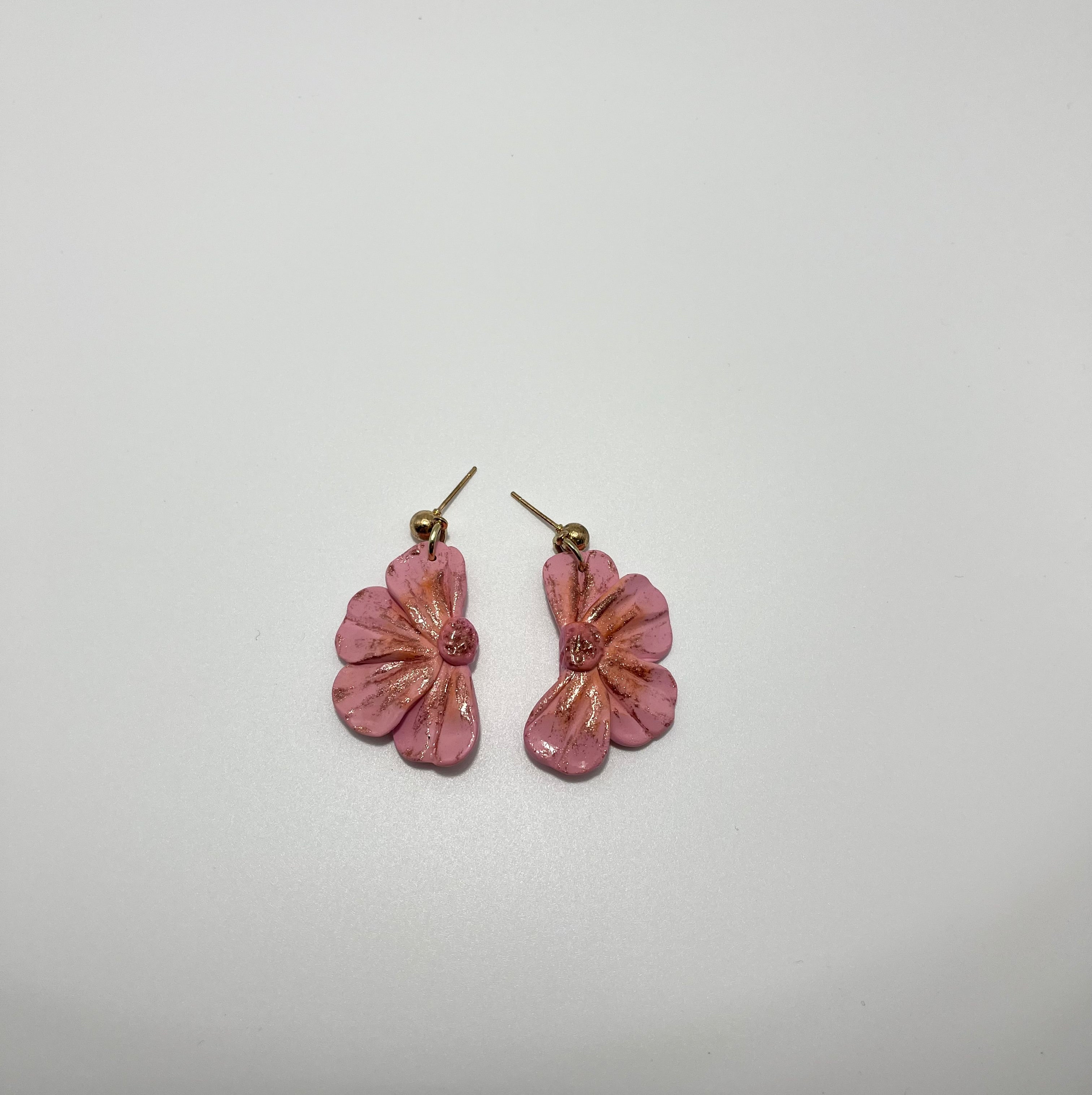 Flower Earrings (Pink)