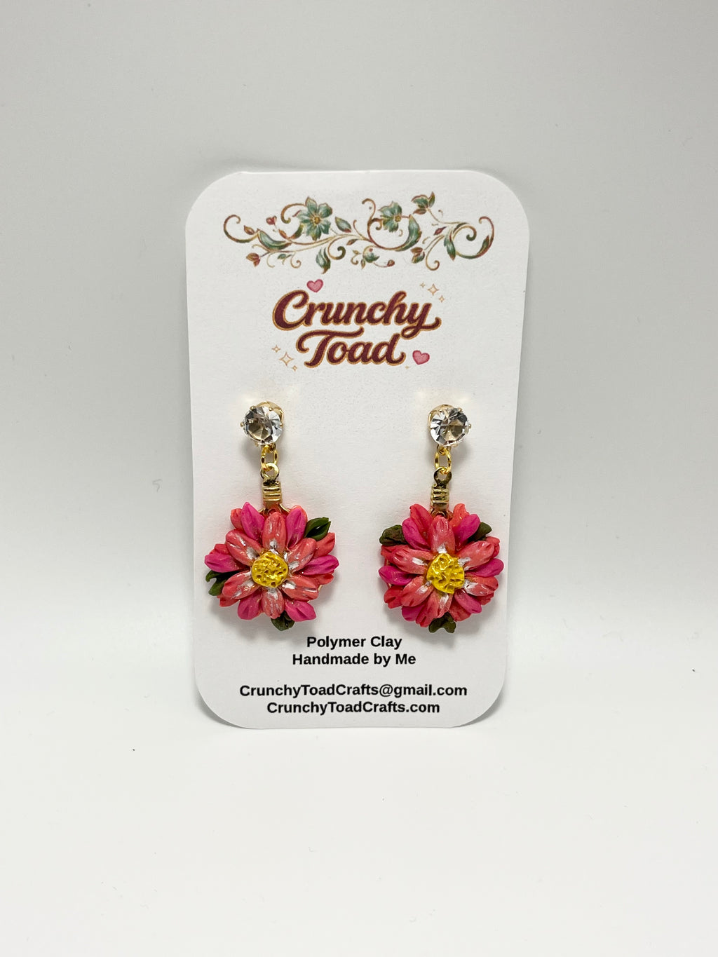 Multi Colored Flower Earrings