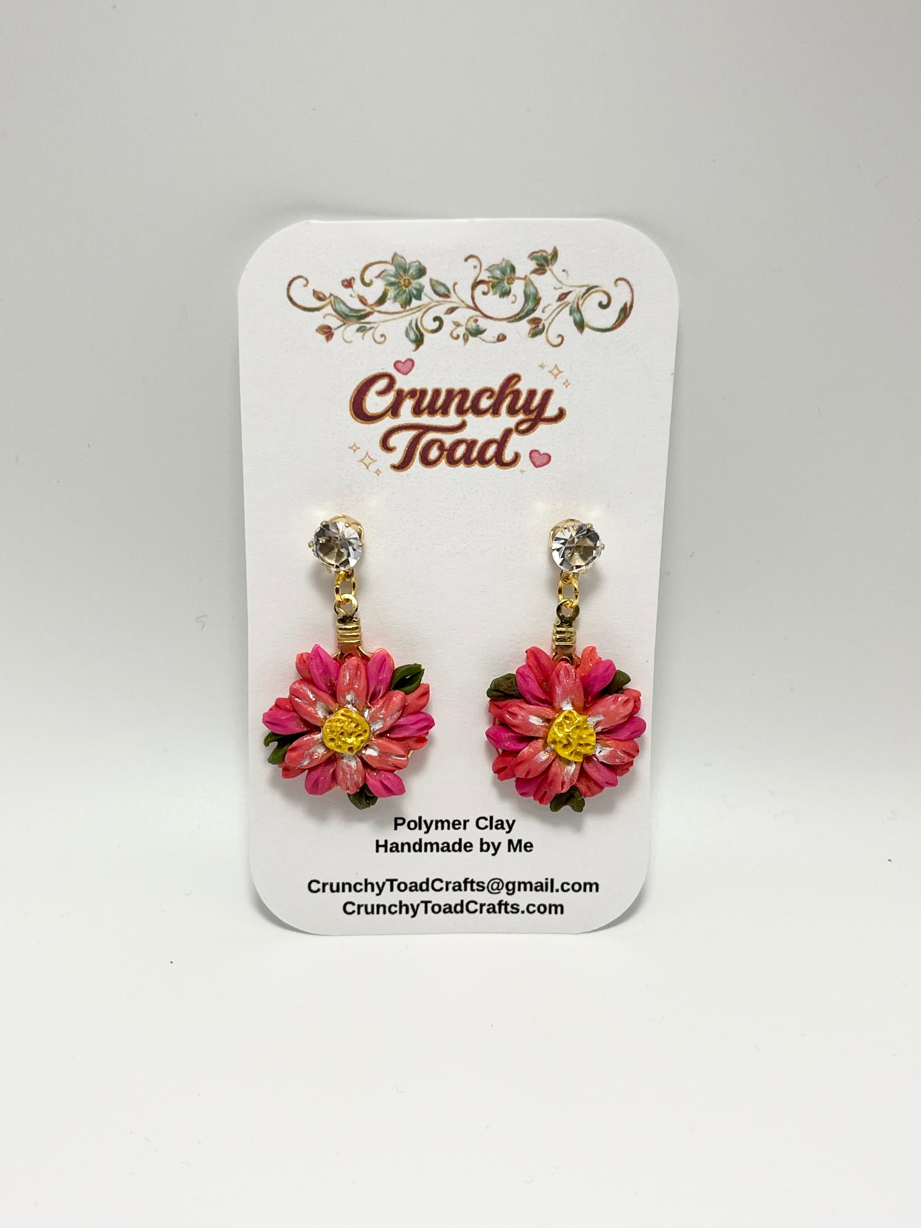 Multi Colored Flower Earrings