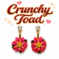 Multi Colored Flower Earrings