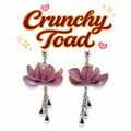 Pink Flower Earrings