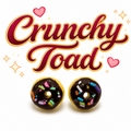 Donut Earrings (Chocolate W/Sprinkles)