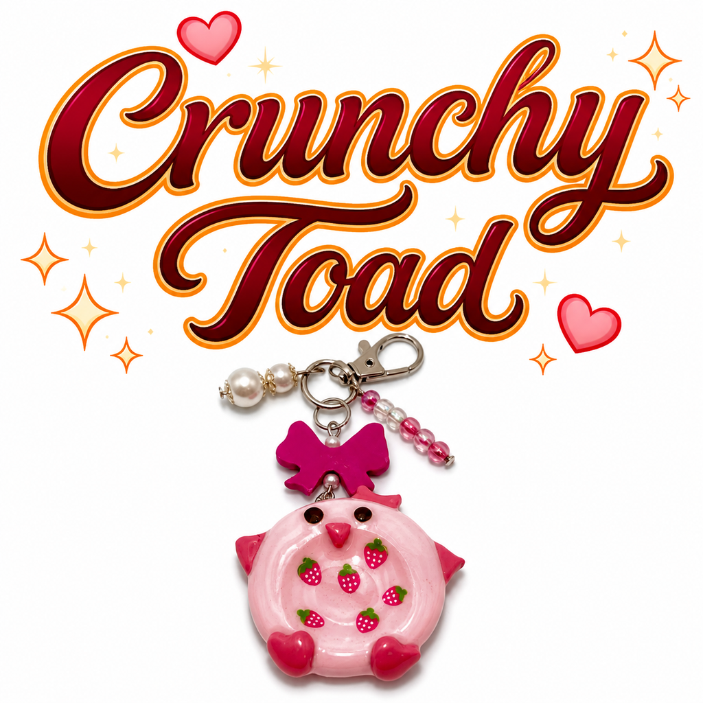Worry Stone - Pink Owl (Keychain With Charm)