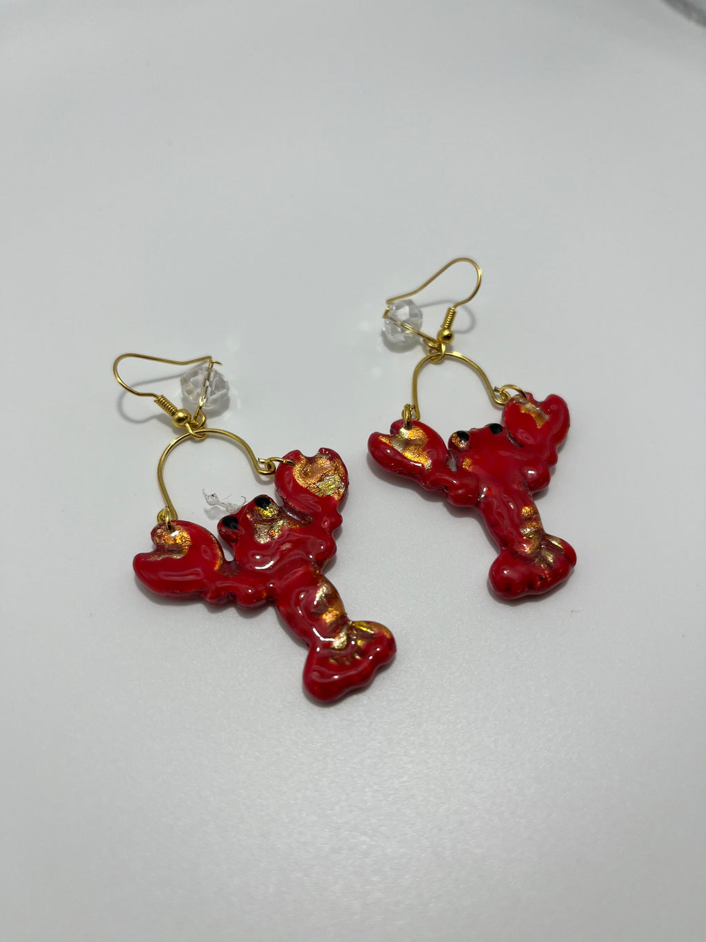 Lobster Earrings (Gold Color)