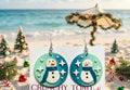 Colorful Christmas with snowman
