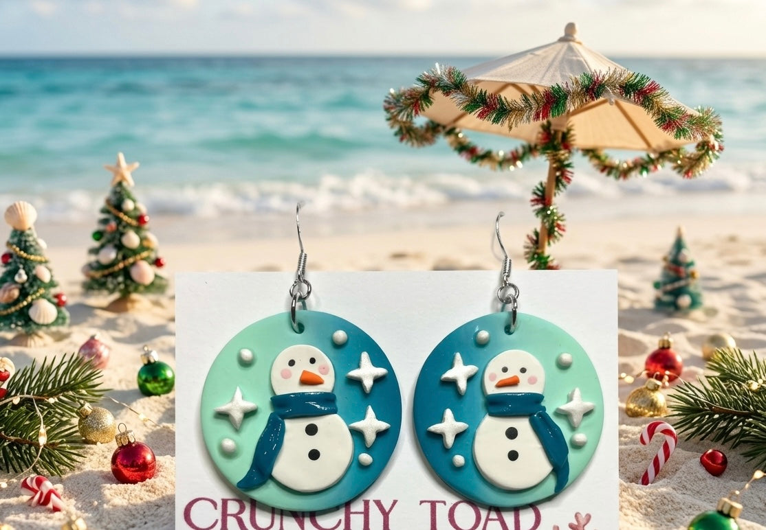 Colorful Christmas with snowman