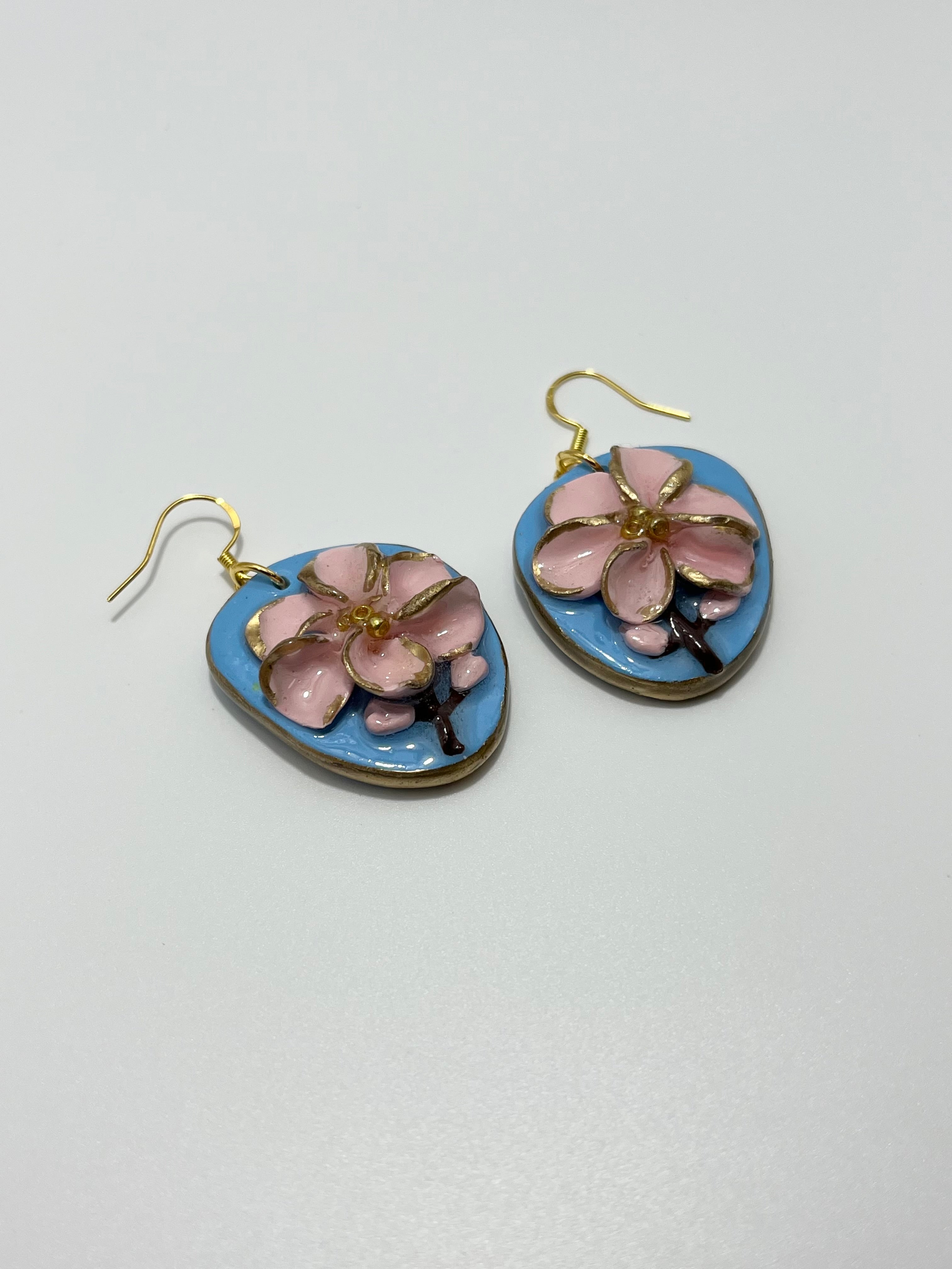 Blue Flower Keychain