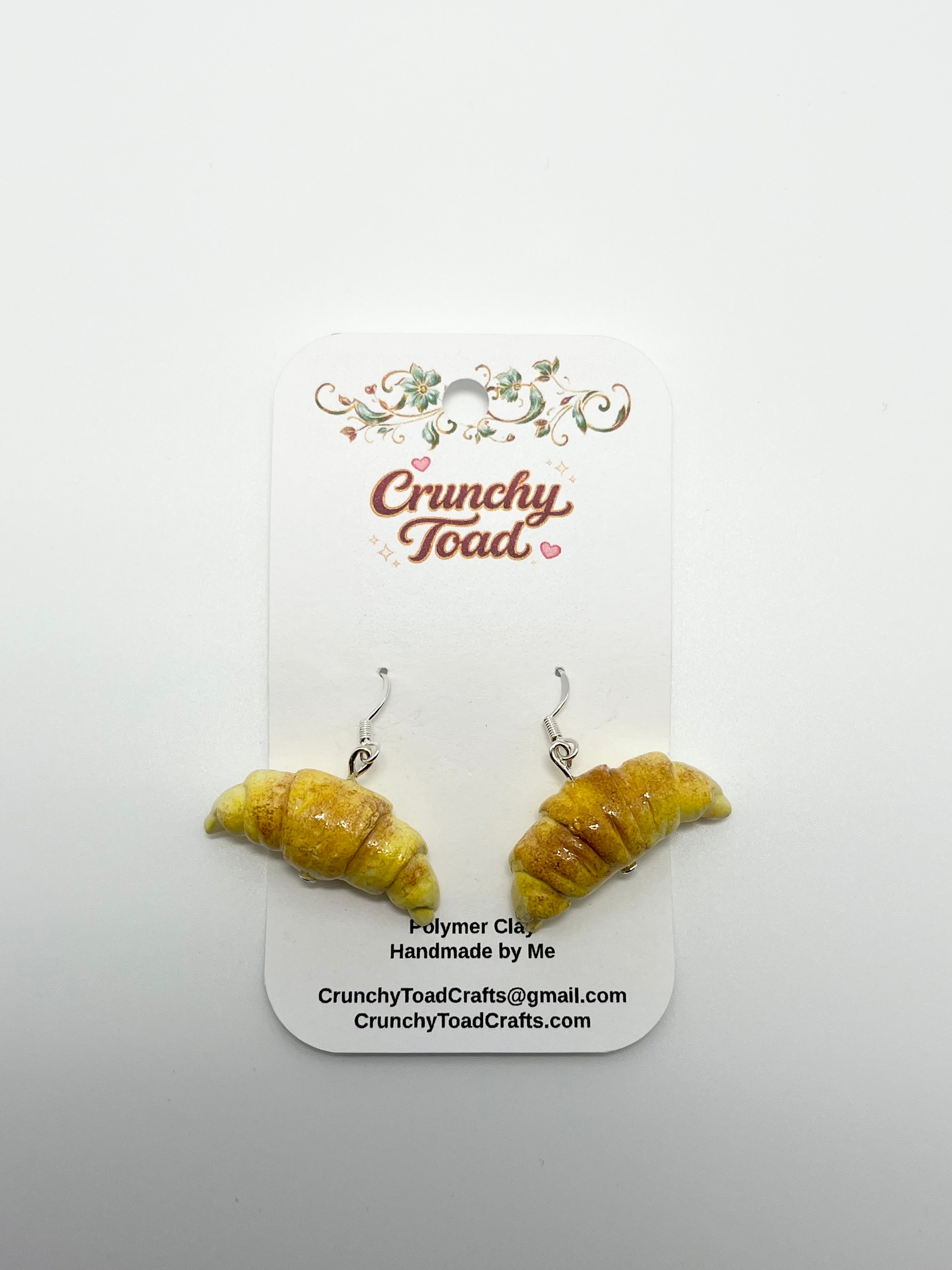 Croissant Earrings (Polymer Clay)