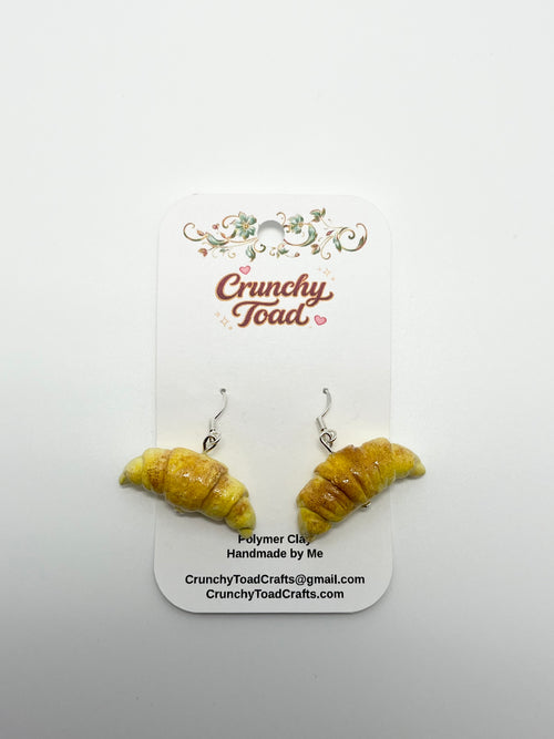 Croissant Earrings (Polymer Clay)