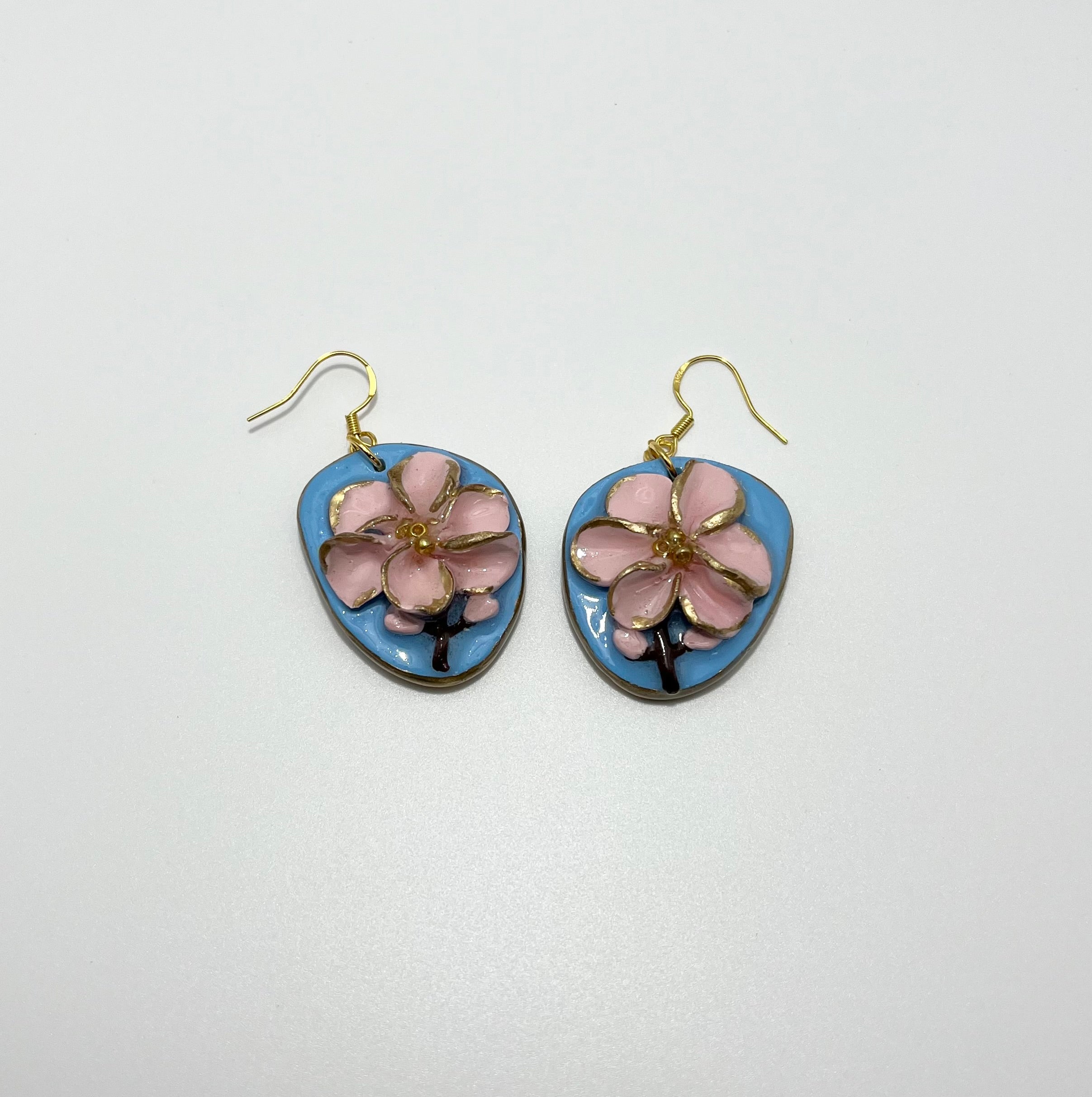 Blue Flower Keychain