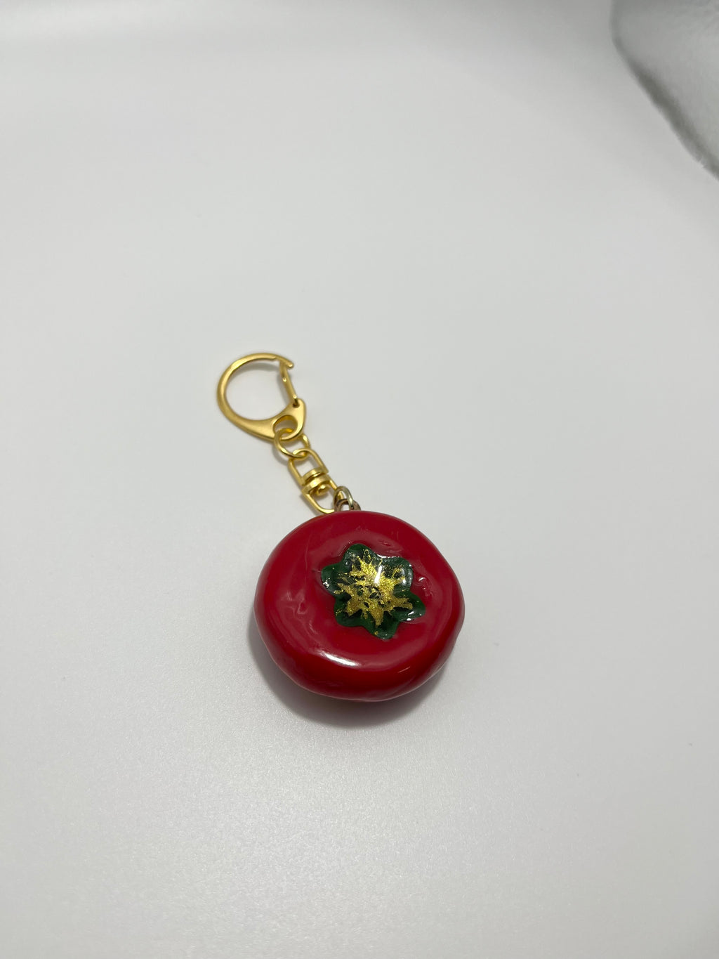 Worry Stone - Tomato (With Keychain)