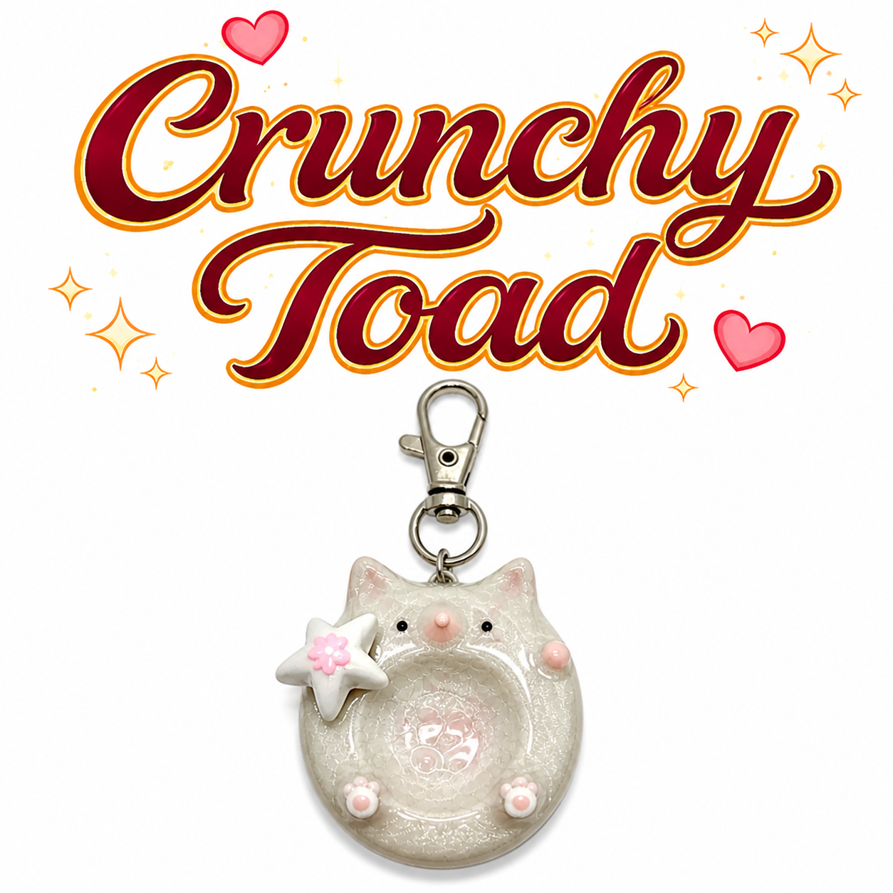 Cat Worry Stone (Fidget/Keychain)