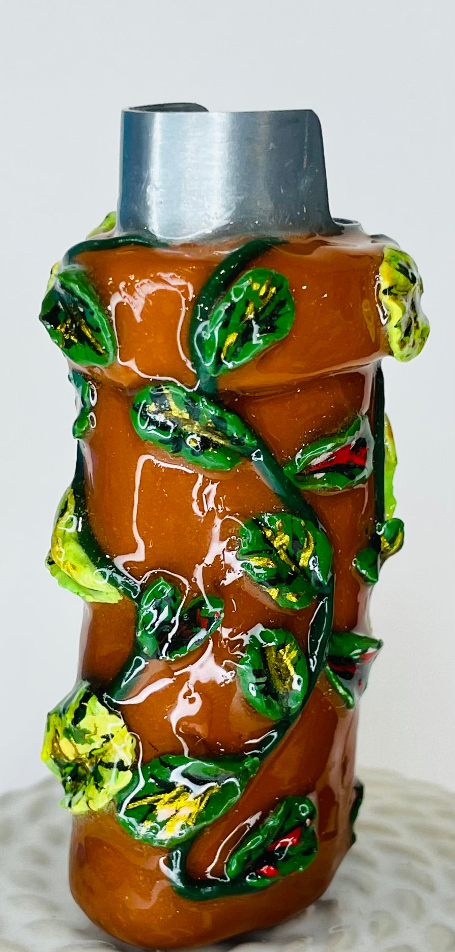 Plants in Terracotta Pot Lighter Cover