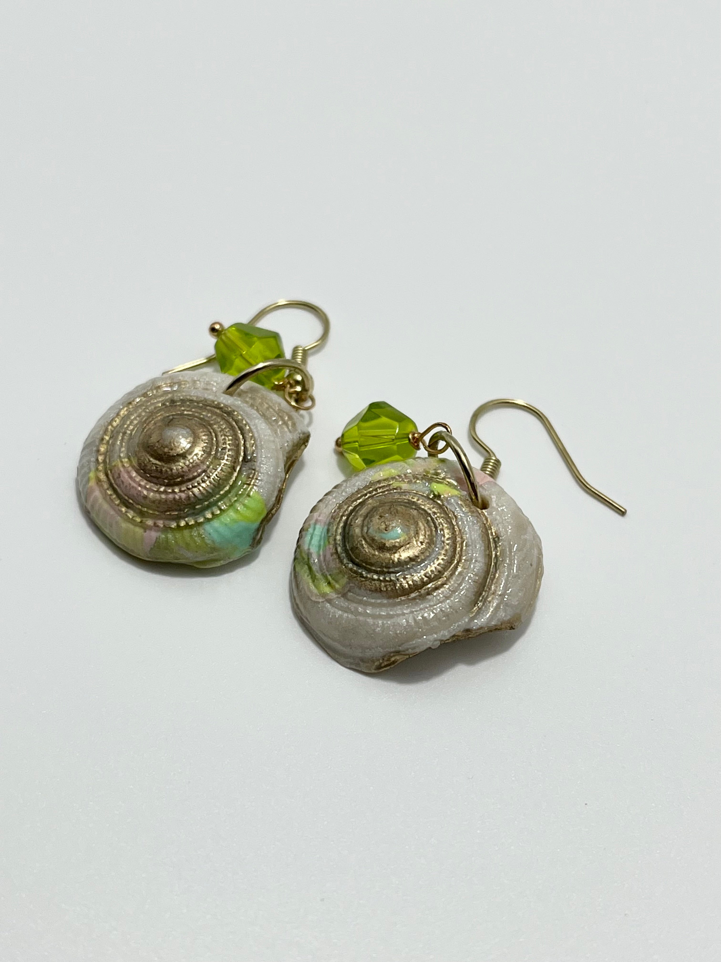 Circular Shell Earrings