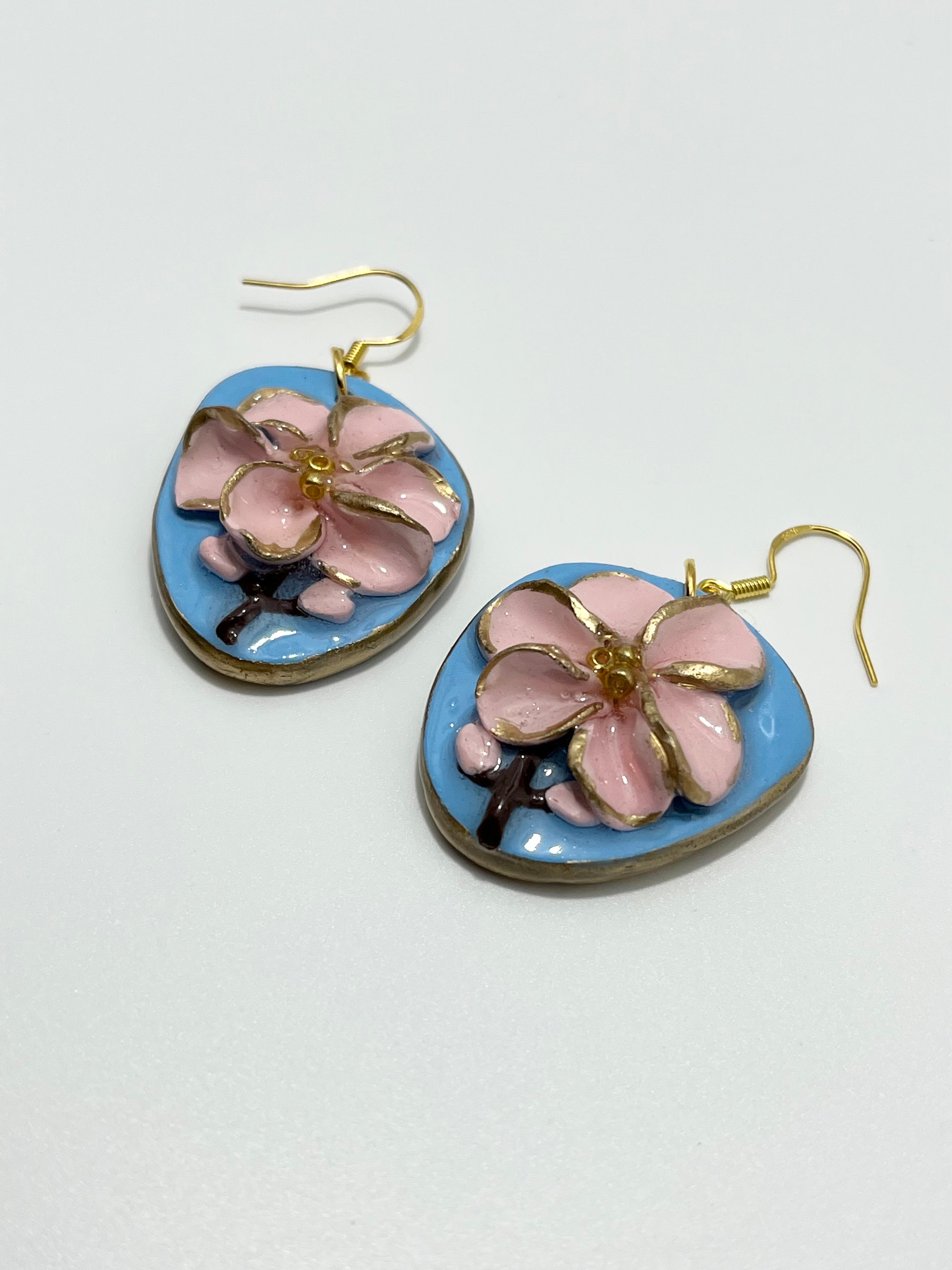 Blue Flower Keychain