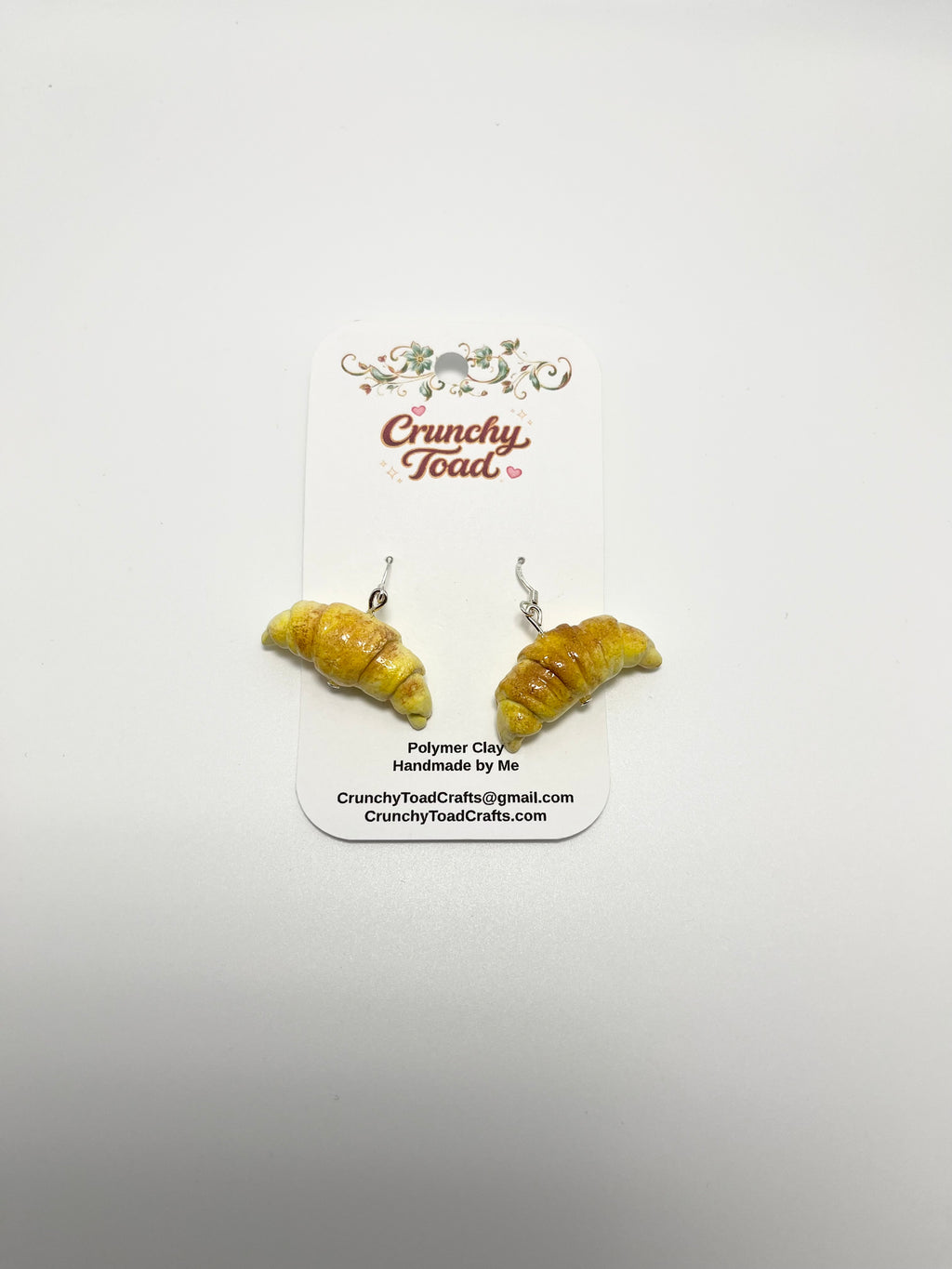 Croissant Earrings (Polymer Clay)
