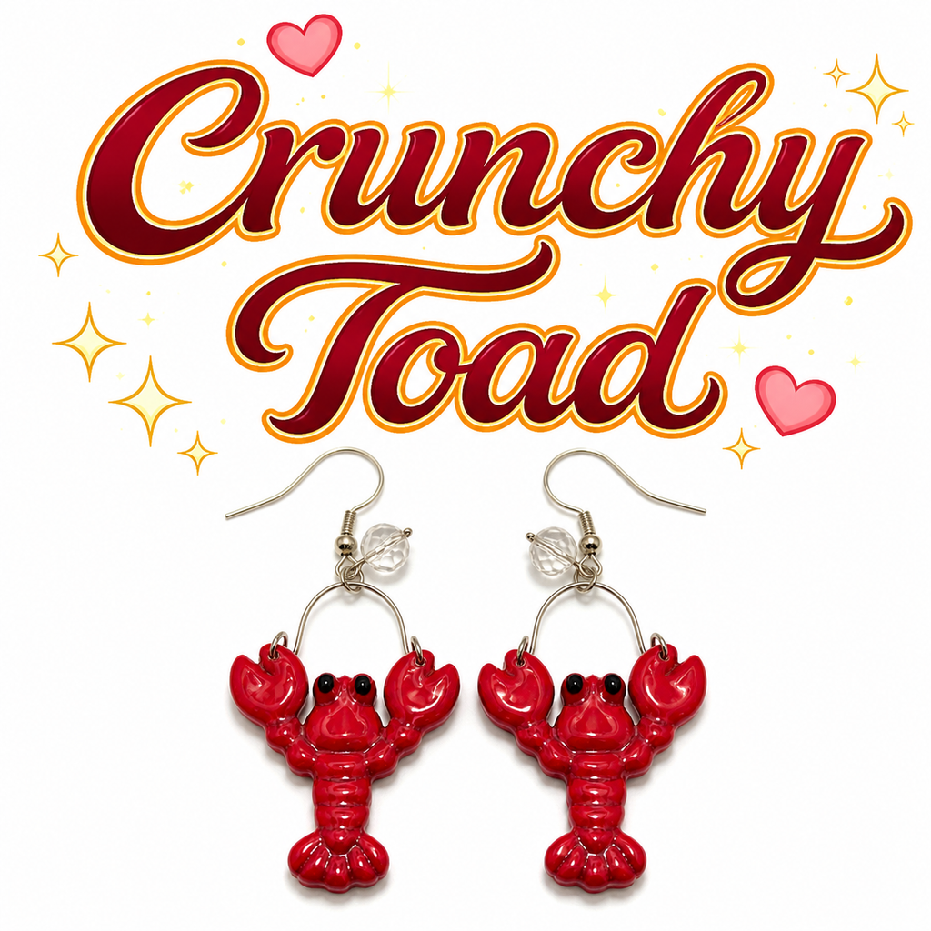 Lobster Earrings (Silver Color)