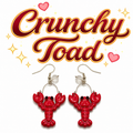 Lobster Earrings (Silver Color)