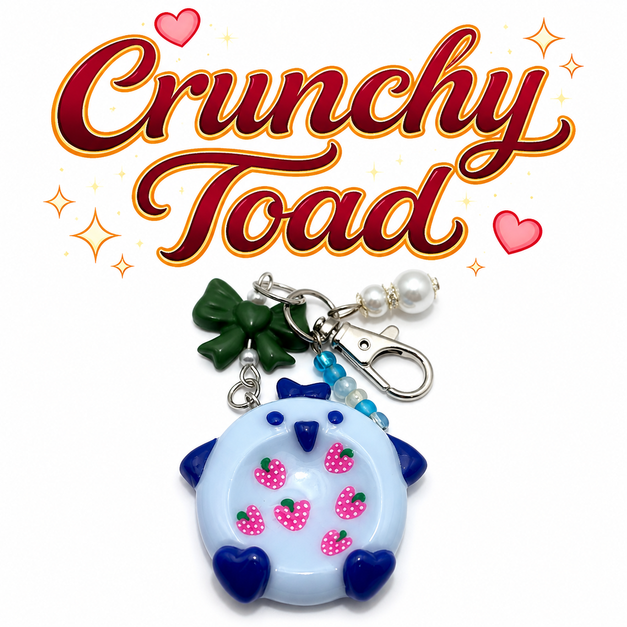Worry Stone - Blue Owl (Keychain With Charm)