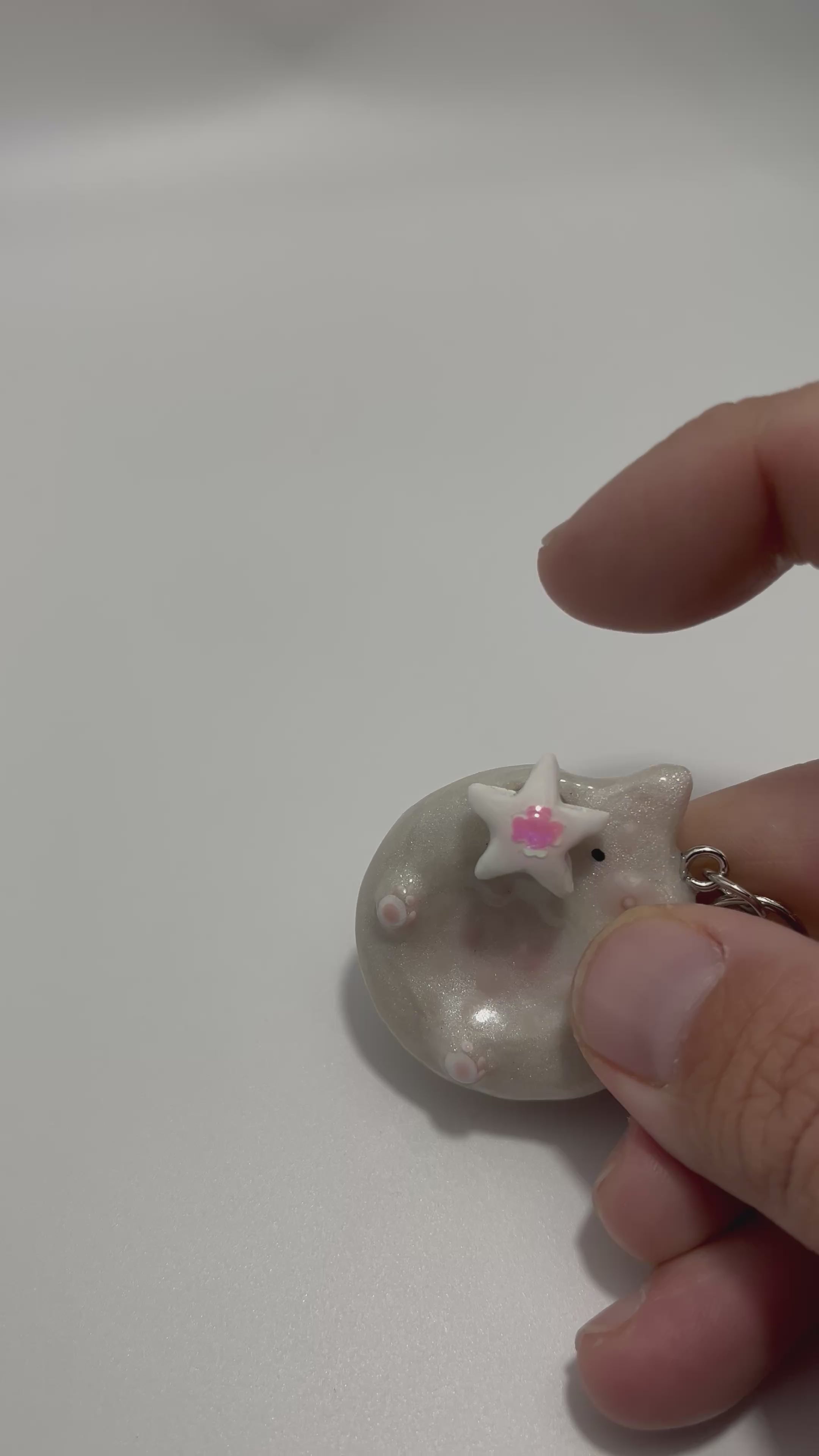 Cat Worry Stone (Fidget/Keychain)